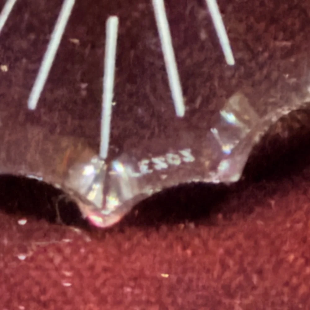 Lenox Crystal‎ Starburst Etched Ornament with Silver Tassel